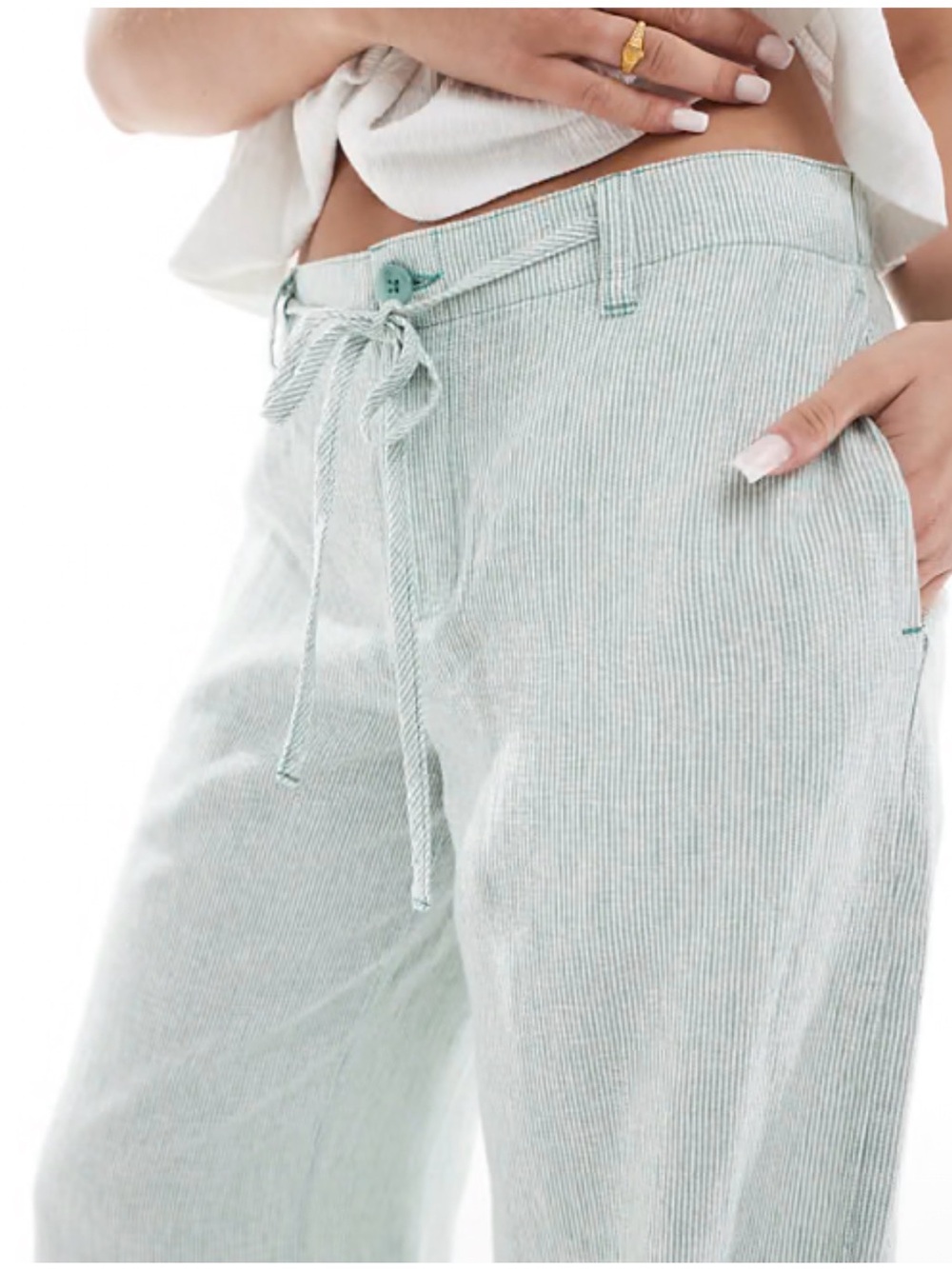 Hollister Light Green Corduroy Men's Pants
